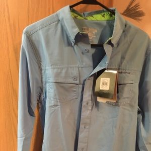 Huk phenom longsleeve light blue new with tags